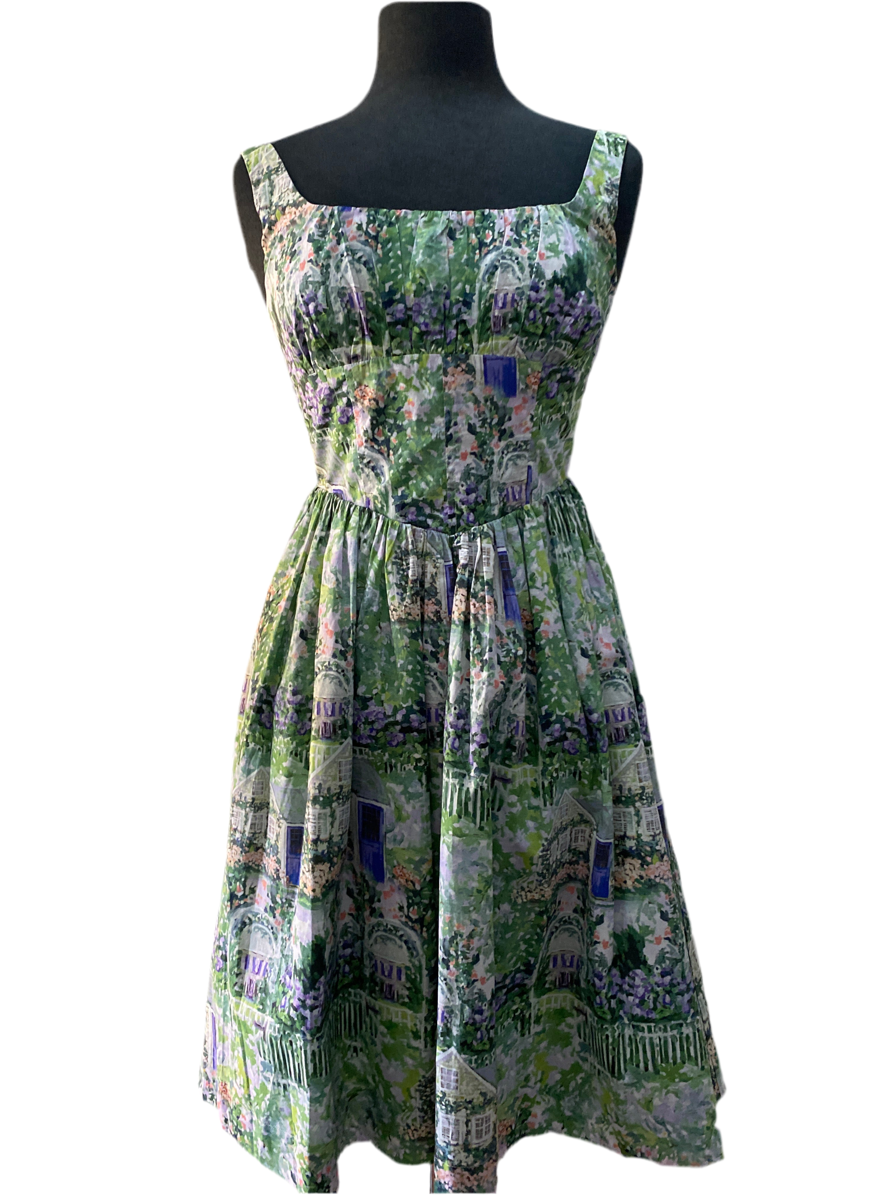 Sun dress with elastic