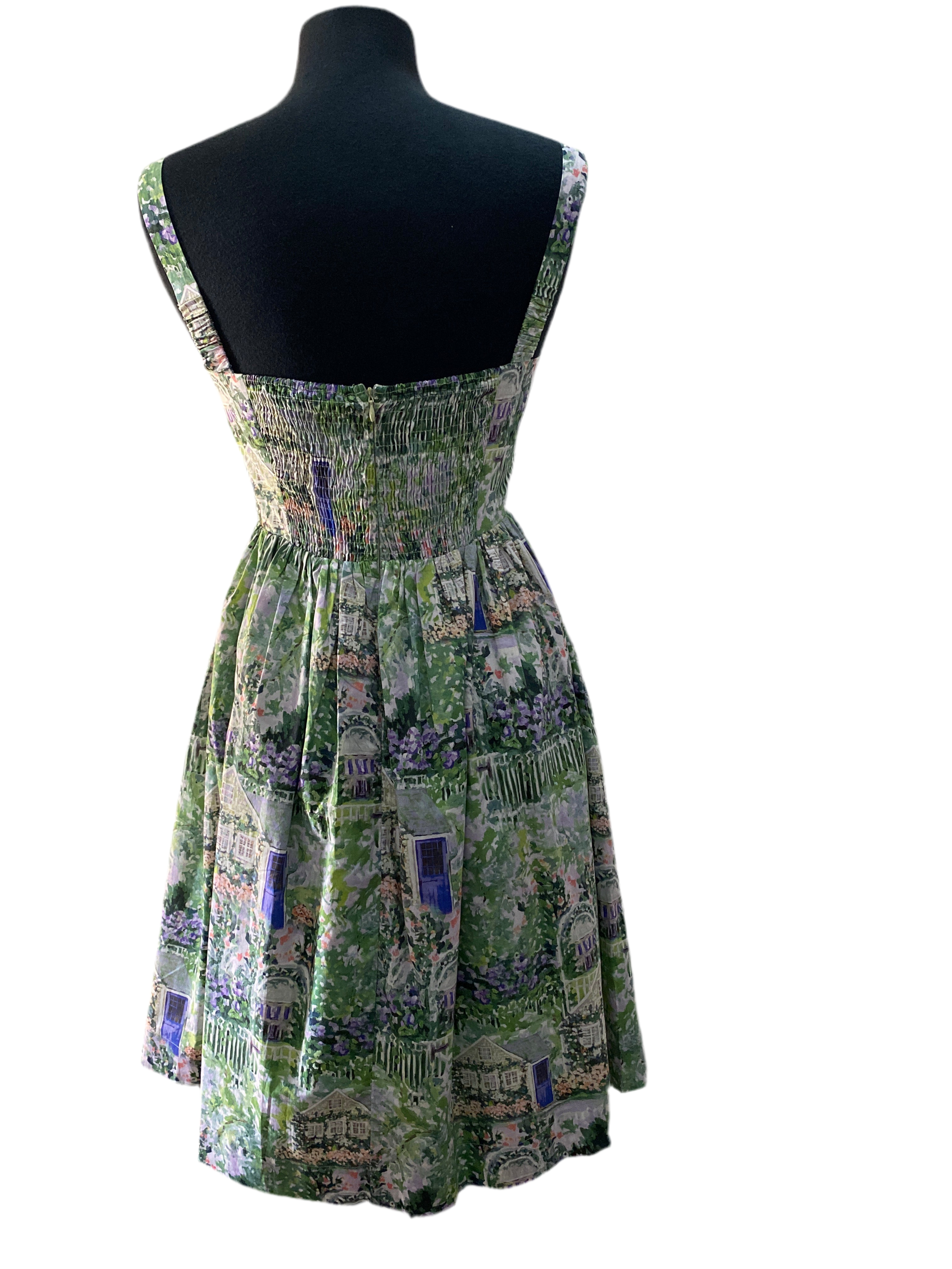 Sun dress with elastic